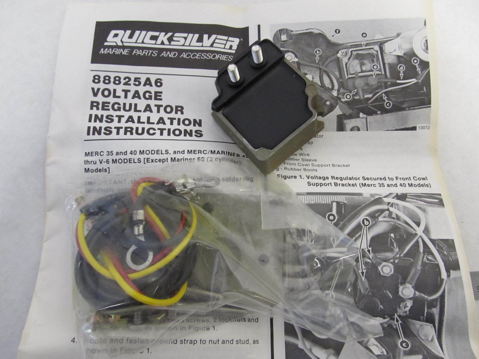88825A6 88825A2 Voltage Regulator Kit Mercury Mariner 35-125 HP