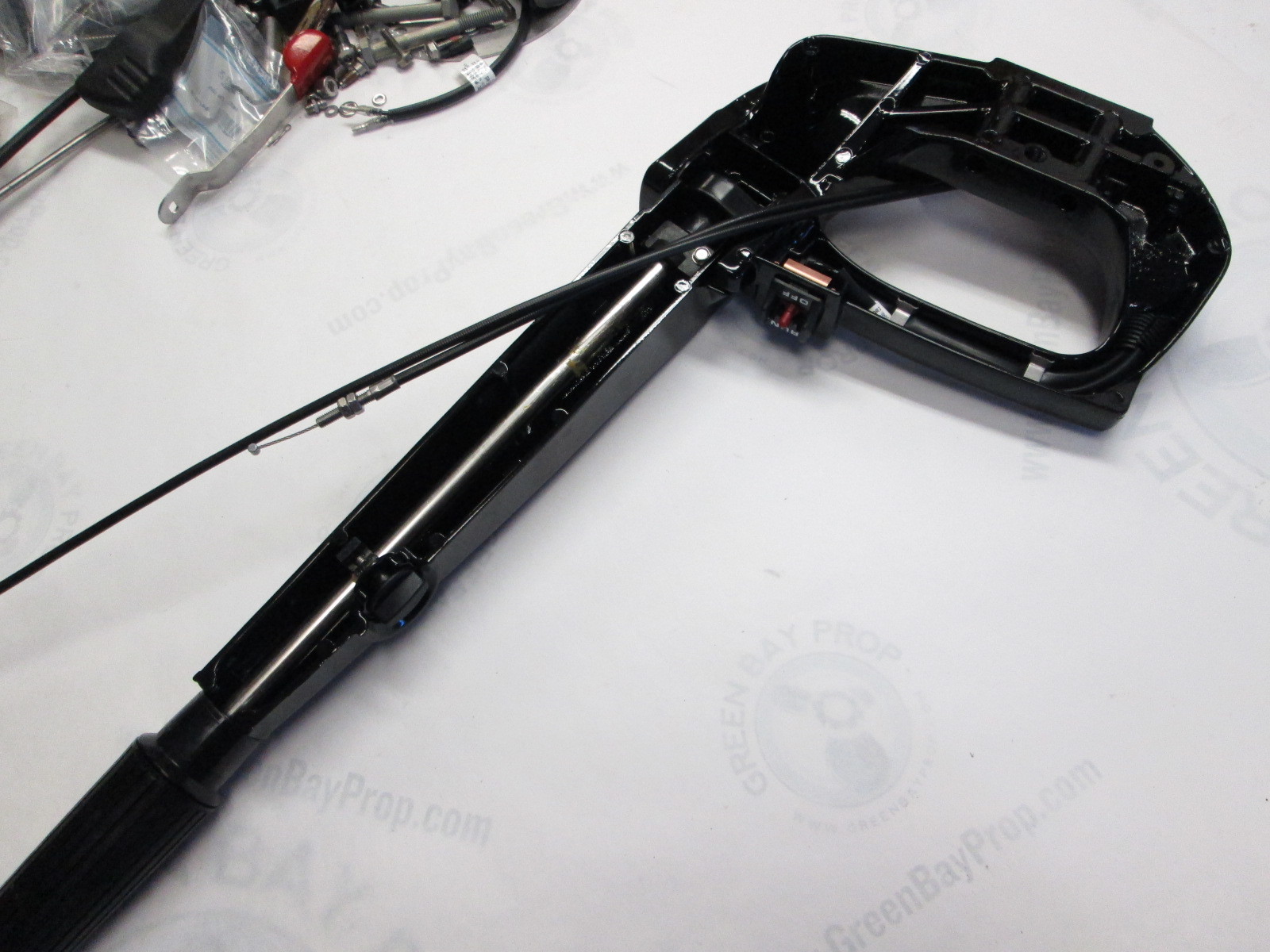 889246A37 Mercury 40 EFI Jet 4Stroke Outboard Steering Tiller Handle Kit Green Bay Propeller