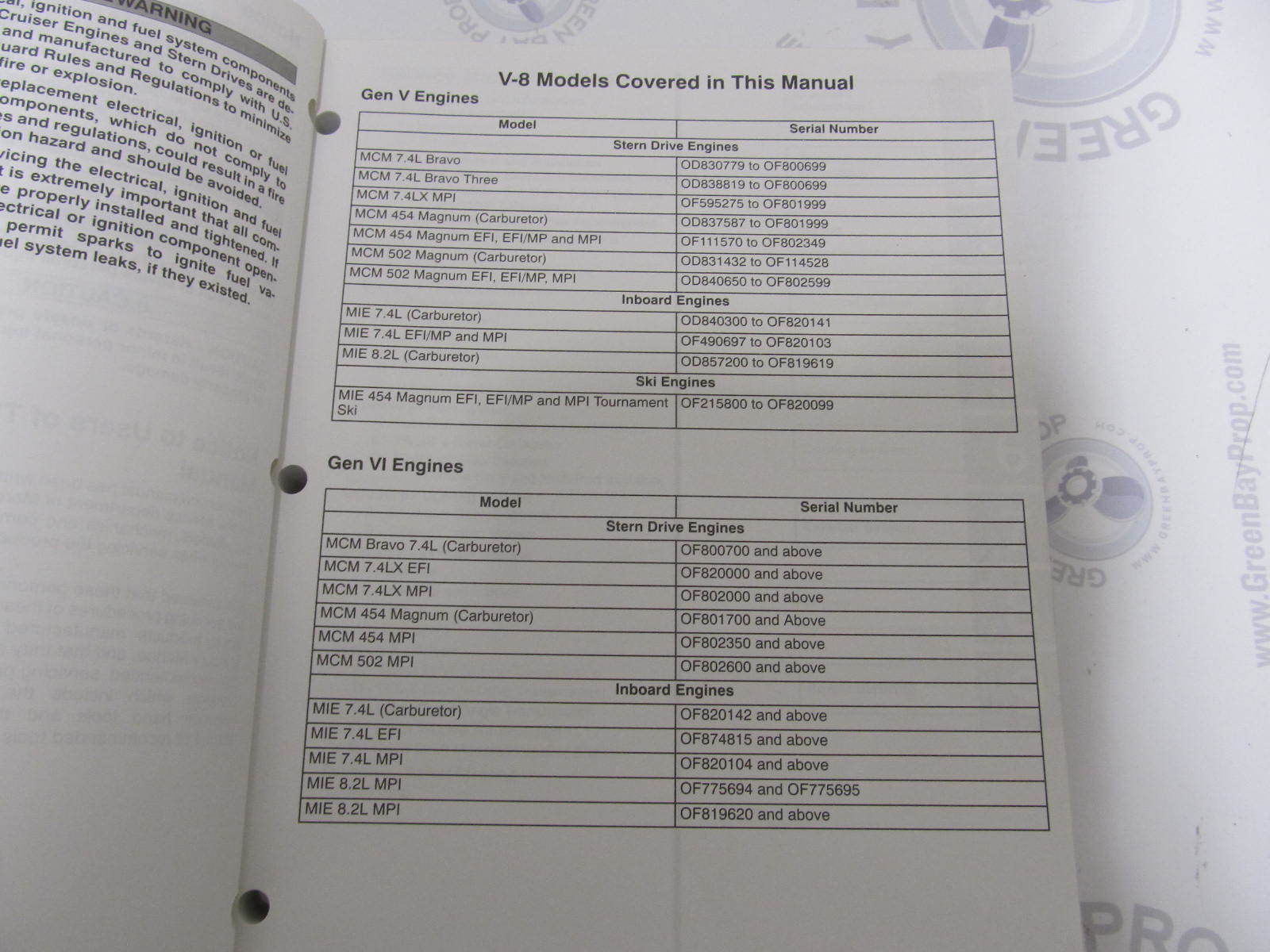 ... 90-823224-2 MerCruiser Service Manual Number 16 GM V-8 Marine Engines ...