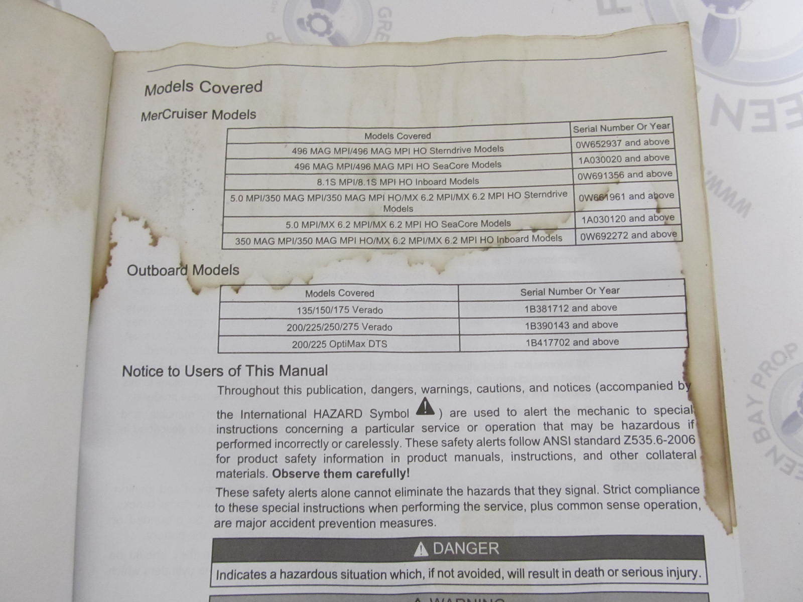 ... 90-889288 Mercury Mercruiser SmartCraft DTS 14 Pin Service Manual Version 07 ...