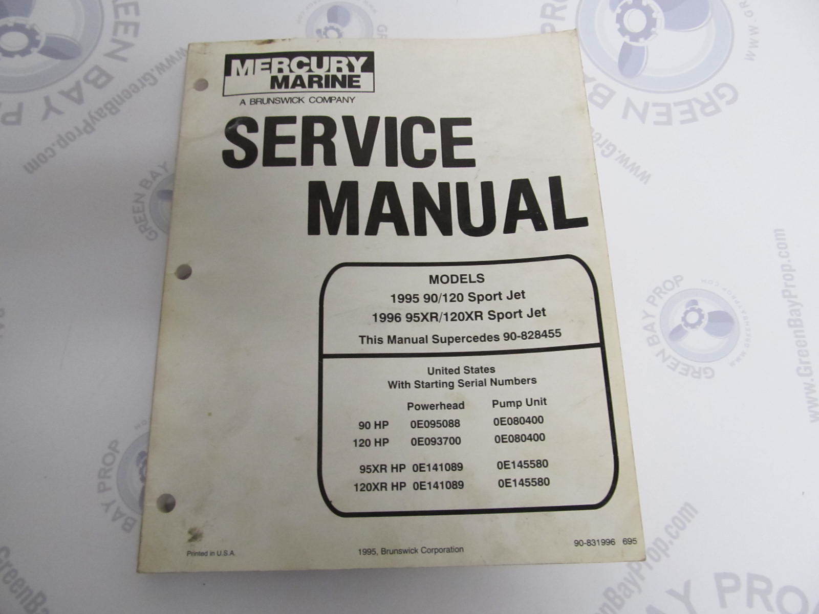 1995 Mercury Mariner Outboard Service Manual 90 95 120 ...