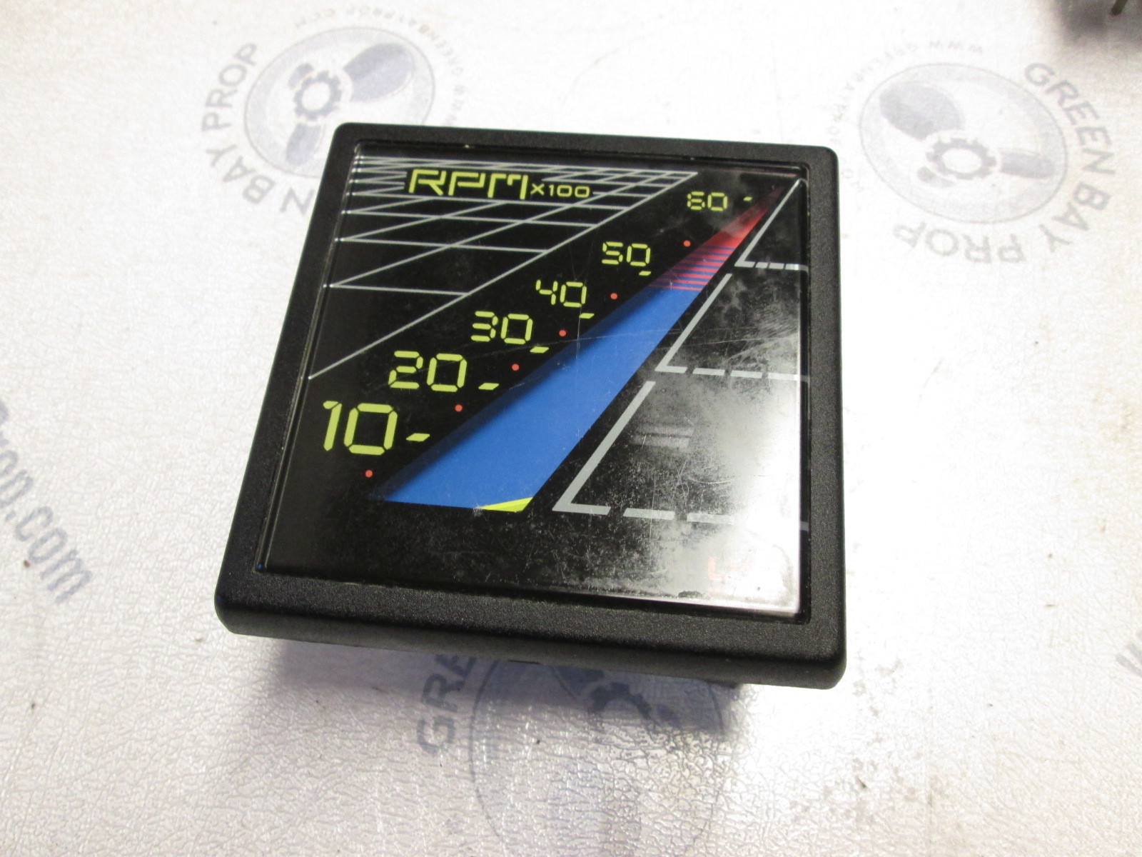 1989 Bayliner Capri US Marine Square Tachometer Cobra 4 cylinder RPM Gauge