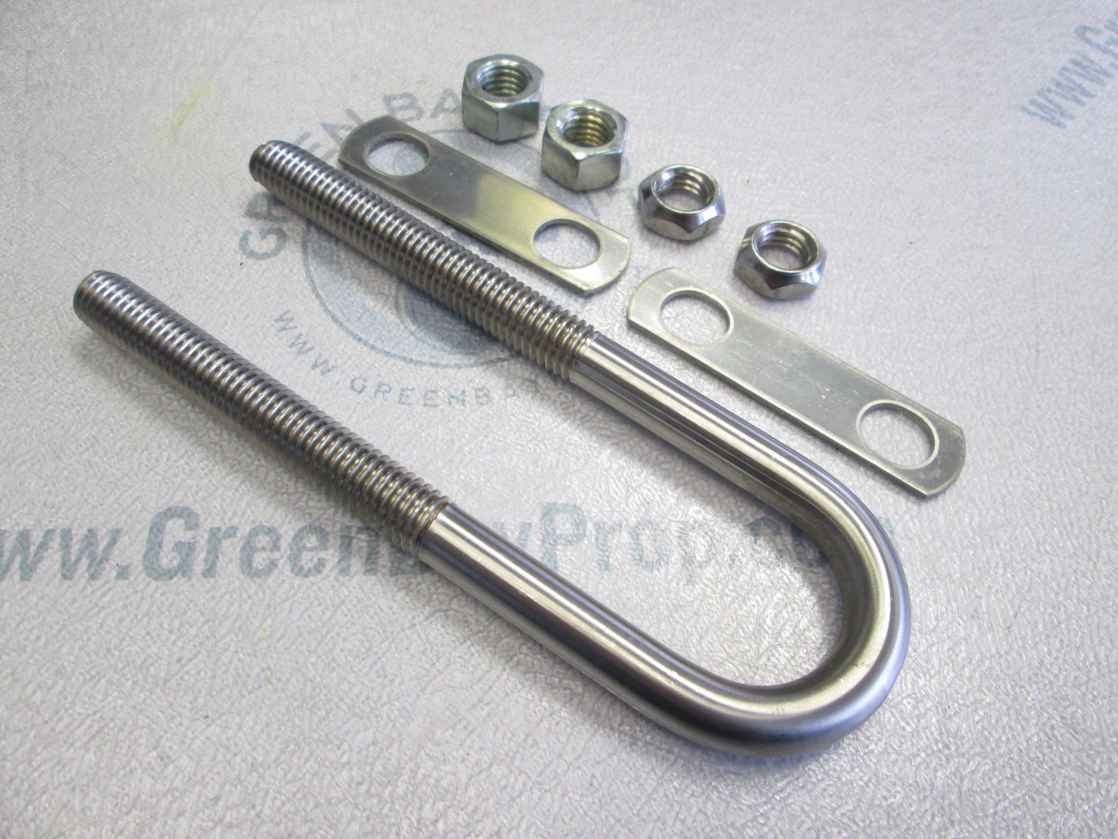 Large Heavy Duty Boat Stern Eye UBolt & Face Plates Green Bay