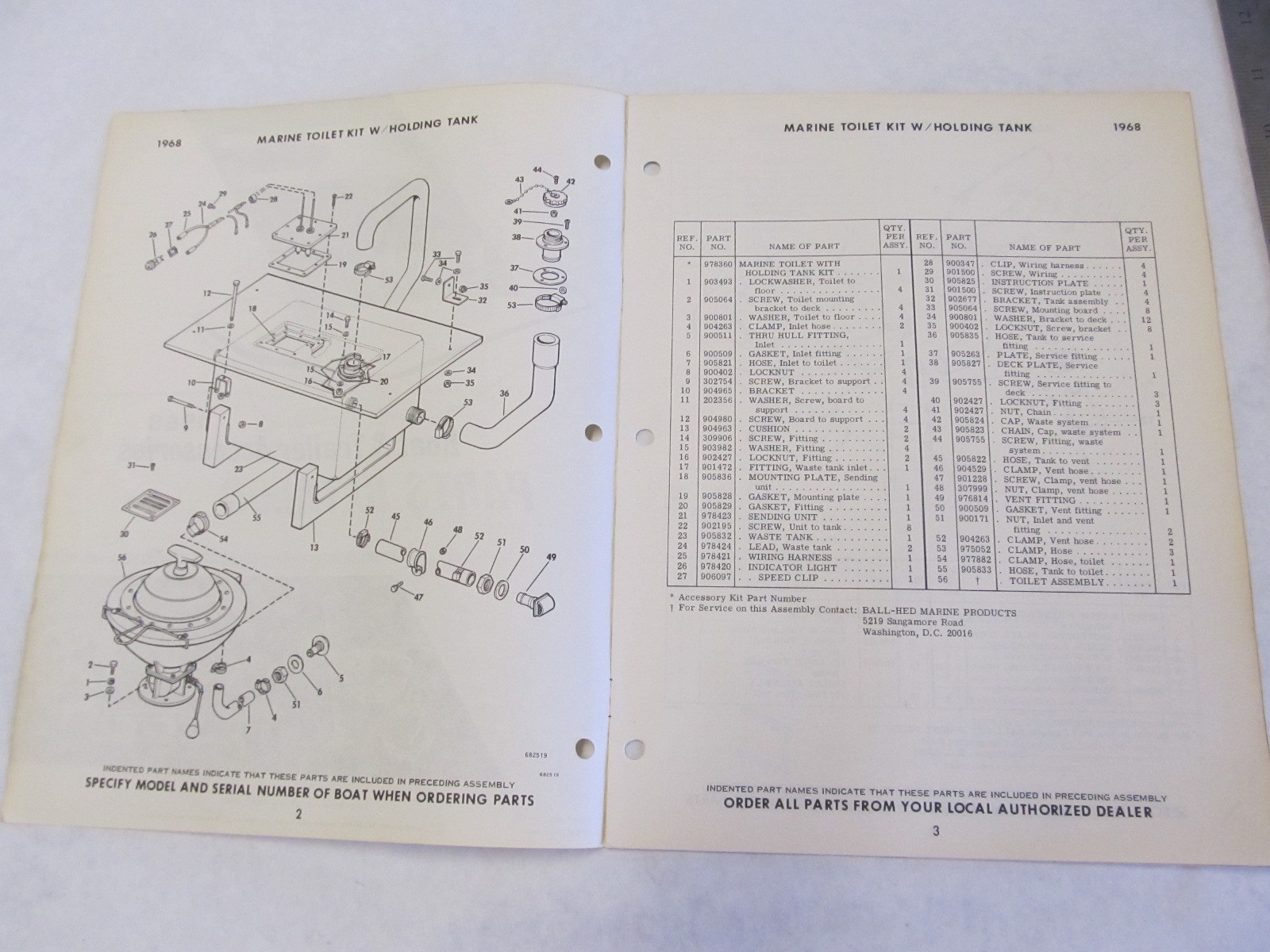 1968 Evinrude Boat & Trailer Accessories Parts Catalog Green Bay