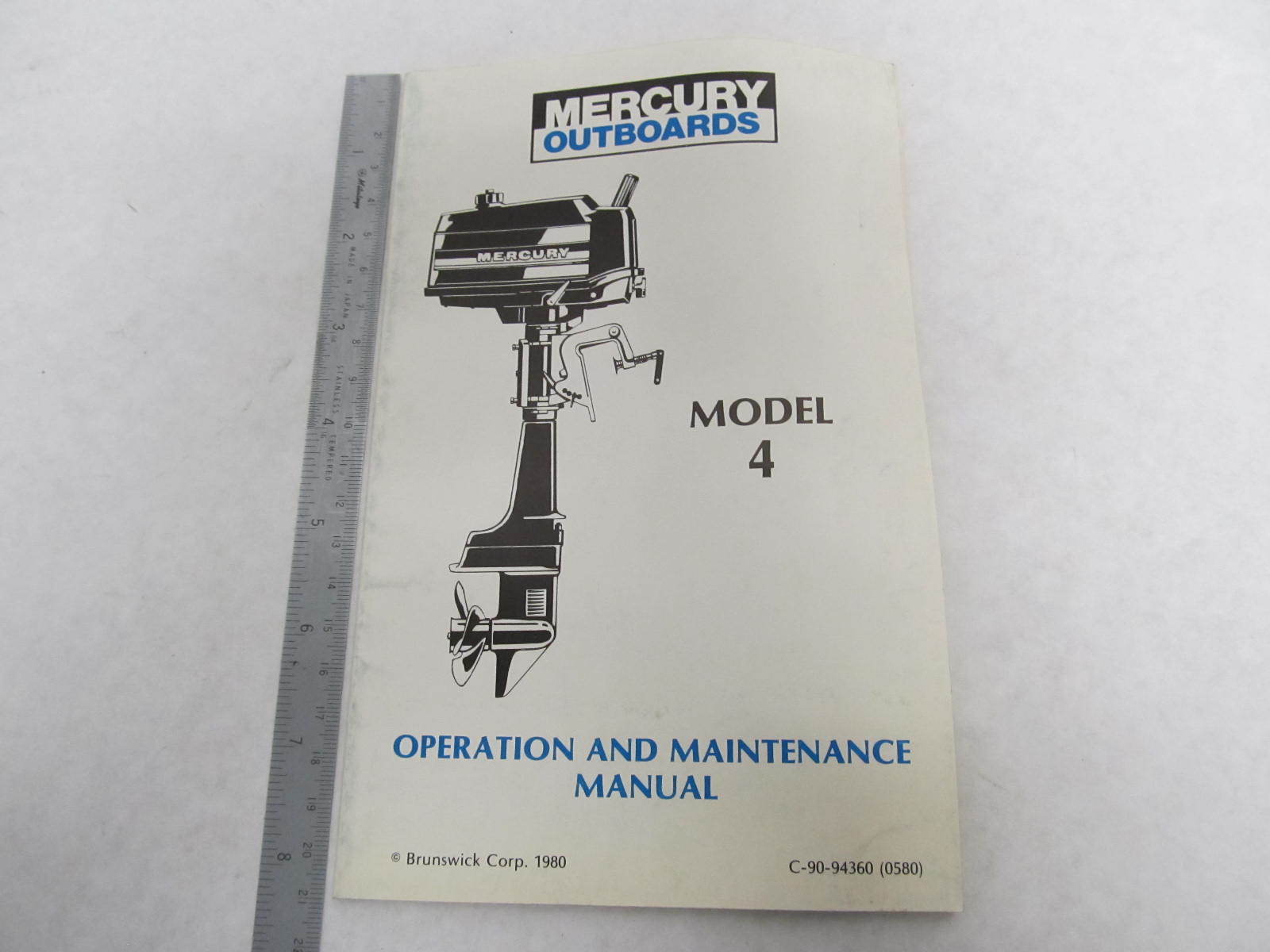 Mercury Outboard Operation & Maintenance Manual Model ...