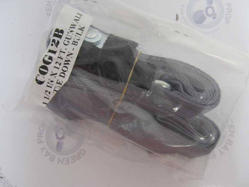 COG12 EPCO Gator Tuff Marine 12' Gray Cam Over Gunwale Tiedown Strap