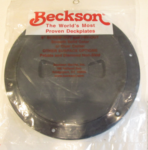 DP60-B Beckson 6" I.D. Black Twist Out Smooth Deck Plate