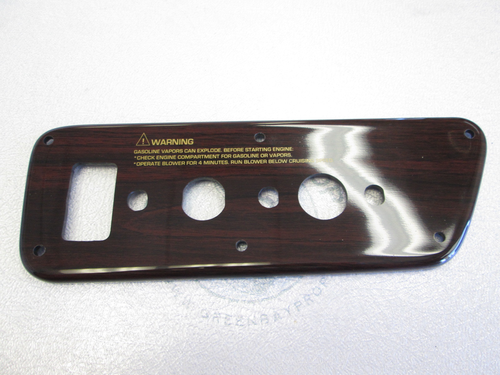 Chaparral Boat Dash Panel Ignition Switch Plate Part