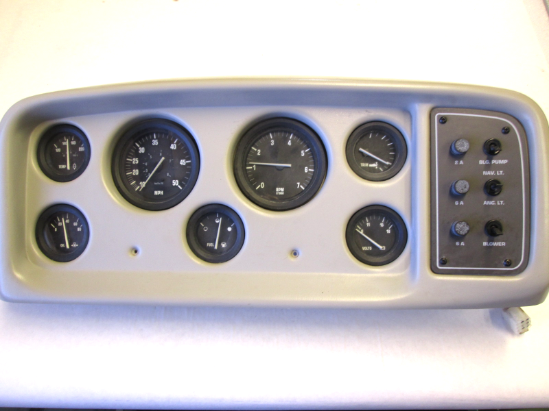 1991 Four Winns 180 Horizon White Dash Panel & Gauges Switches Green Bay Propeller & Marine