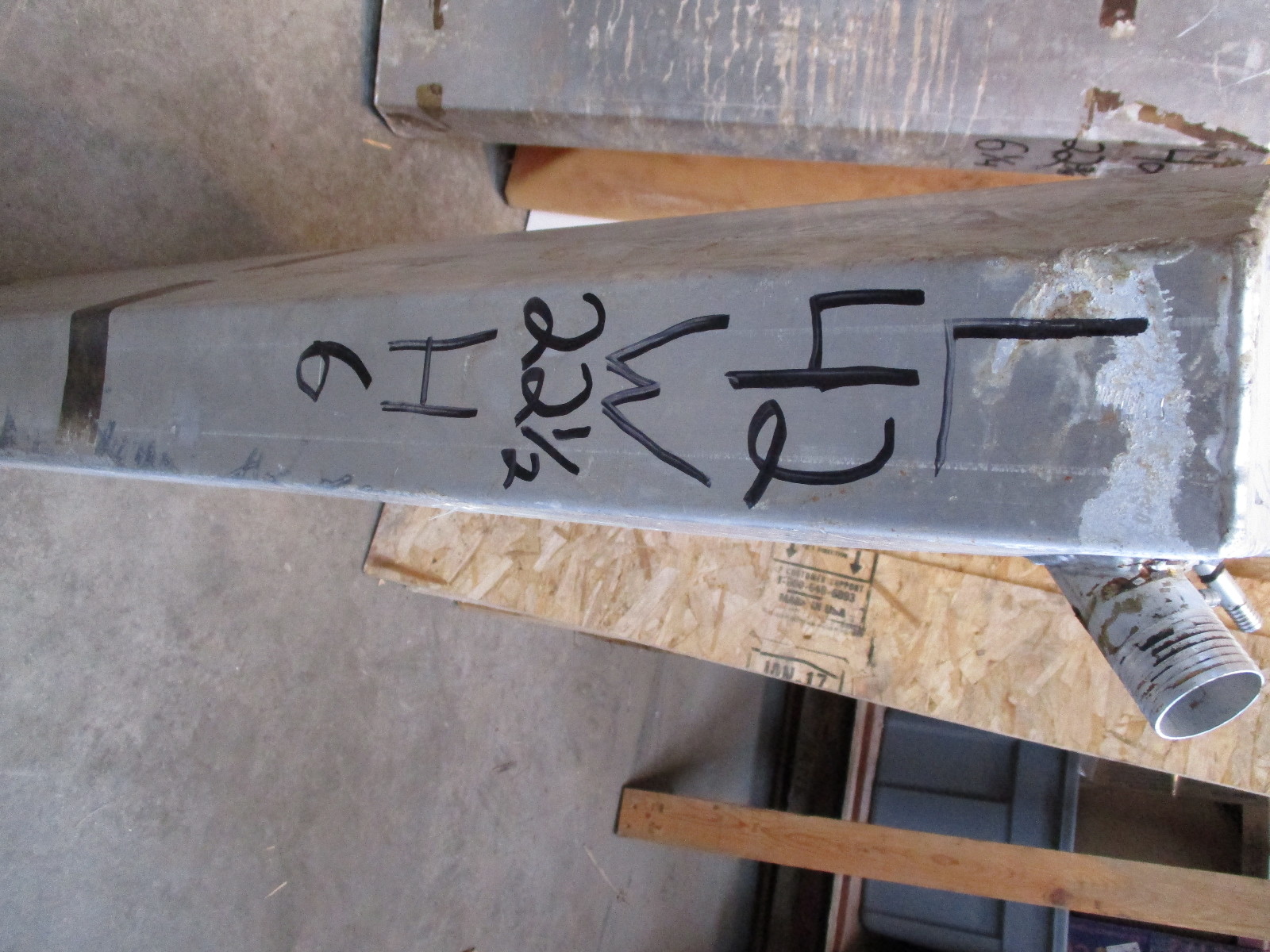 Aluminum Boat Gas Tank 21 Gallon 42 x 22 1/2 x 6 Clean