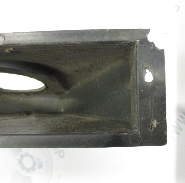 Marine Boat Black Plastic Louvered Blower Vent 17 1/2" x 2 1/2" Green