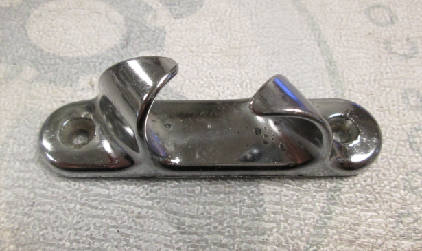 3 3/8 Inch Vintage Bayliner Chrome Tiedown Cleat Set of 2