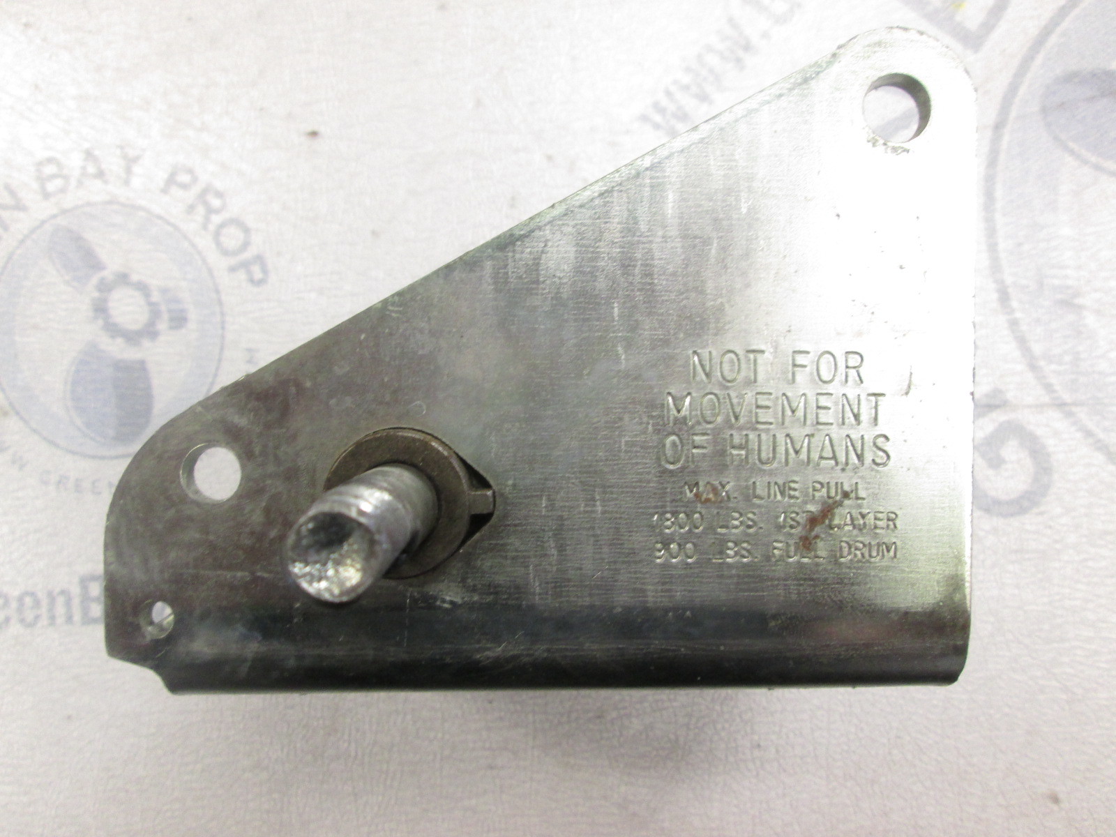 Fulton T1801 Winch Base with Crankshaft and Sprocket Green Bay