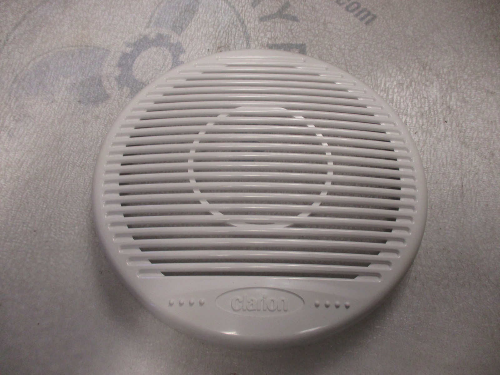 Clarion 7" Pair of White Plastic Speaker Covers Grill Green Bay