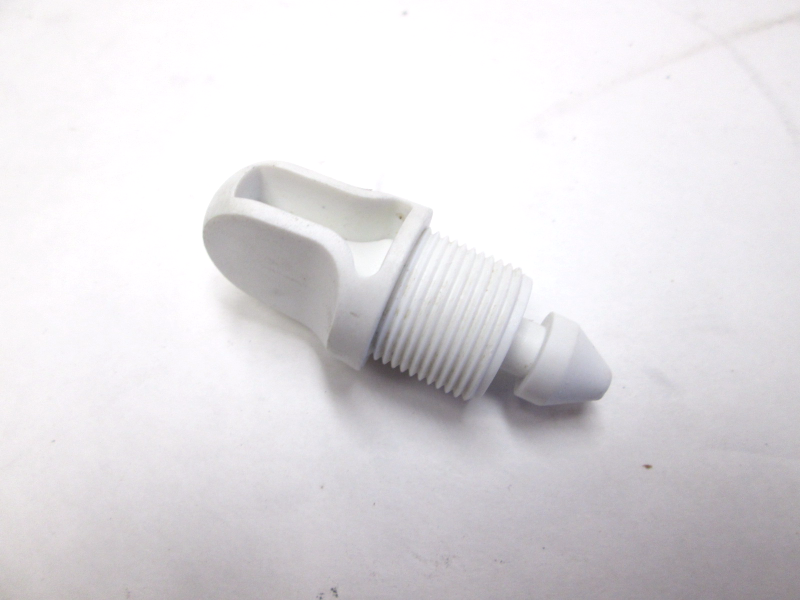 TH Marine 90 Degree Livewell Aerator Spray Head Shutoff Plug, White Green Bay Propeller