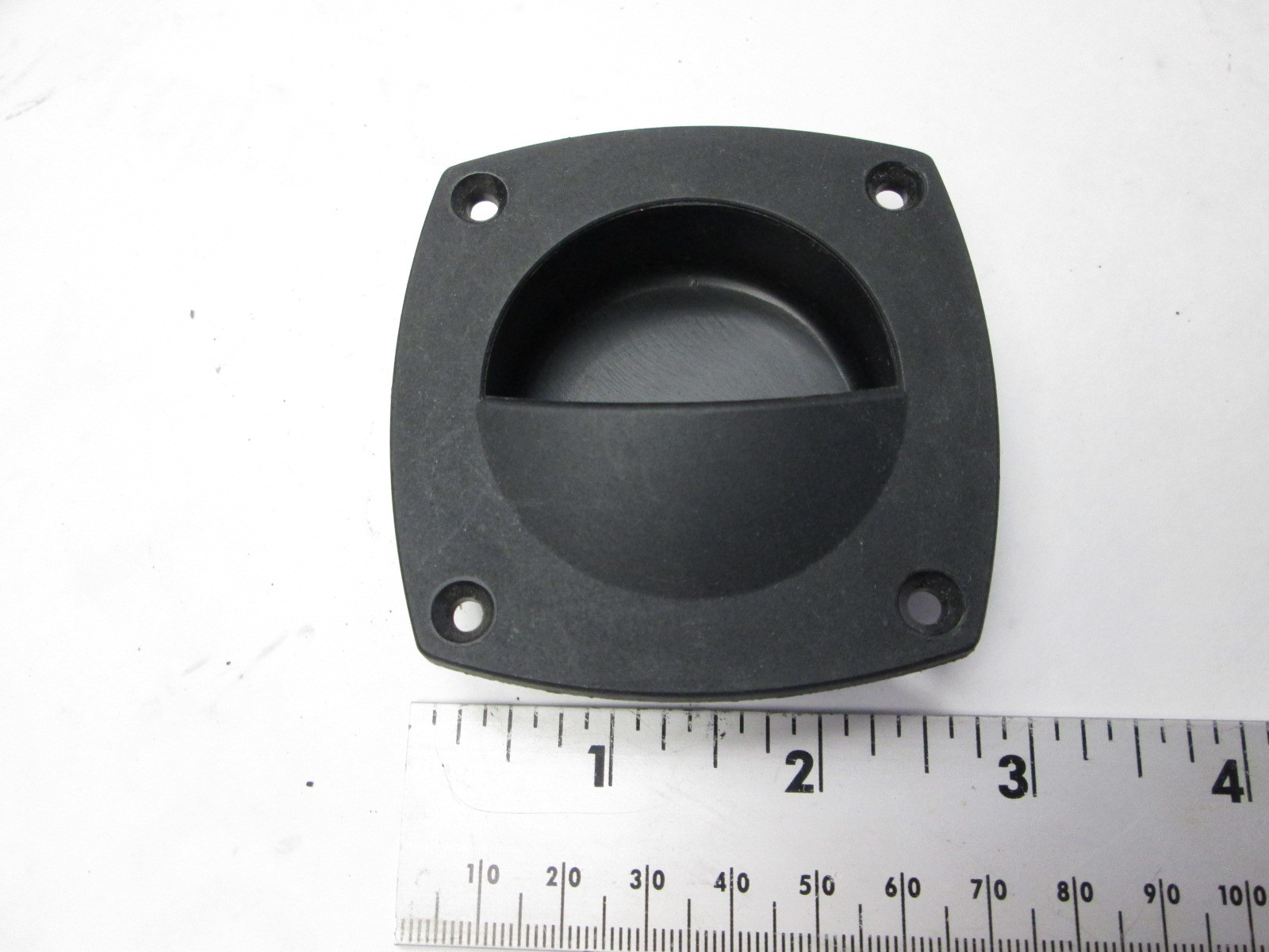 Boat Cabinet Drawer Door Black Flush Pull 2 3/4" x 2 3/4"
