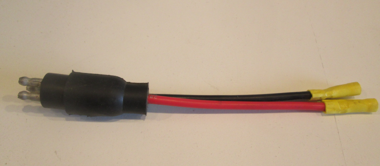 Trolling Motor Male 3 Prong Plug 10AWG 2 Wire