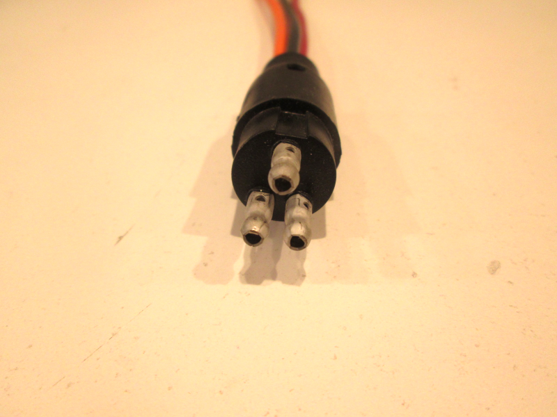 Trolling Motor Male 3 Prong Plug 10AWG 3 Wire Green Bay Propeller