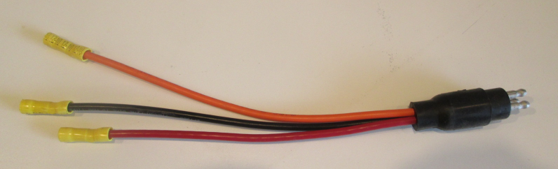 Trolling Motor Male 3 Prong Plug 10AWG 3 Wire