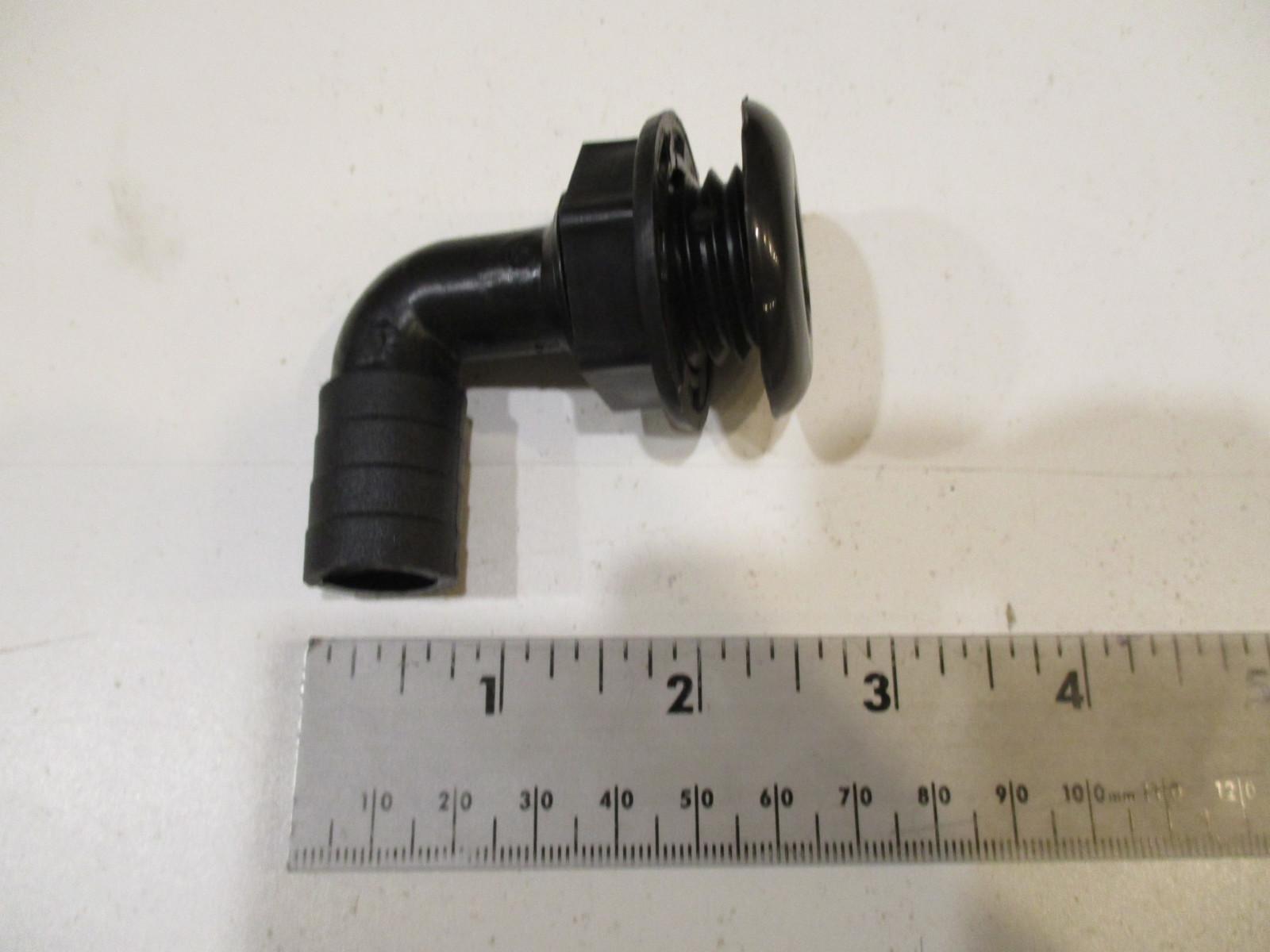 TH-7590-B T-H Marine Boat Thru Hull 90 Degree Black 3/4" Fitting