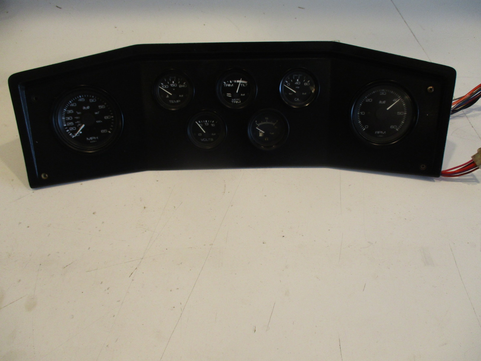 Marine Boat Dash Panel Gauge Cluster 23 1/2" x 7 1/4"