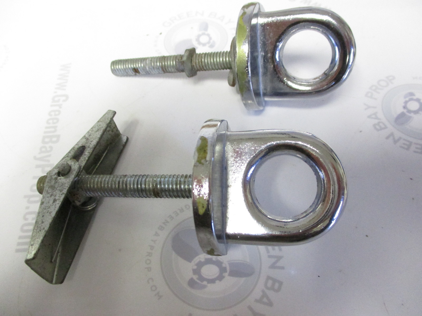 1993 Sea Ray Boat Eye Hook Rope Tie Set of Two Green Bay Propeller