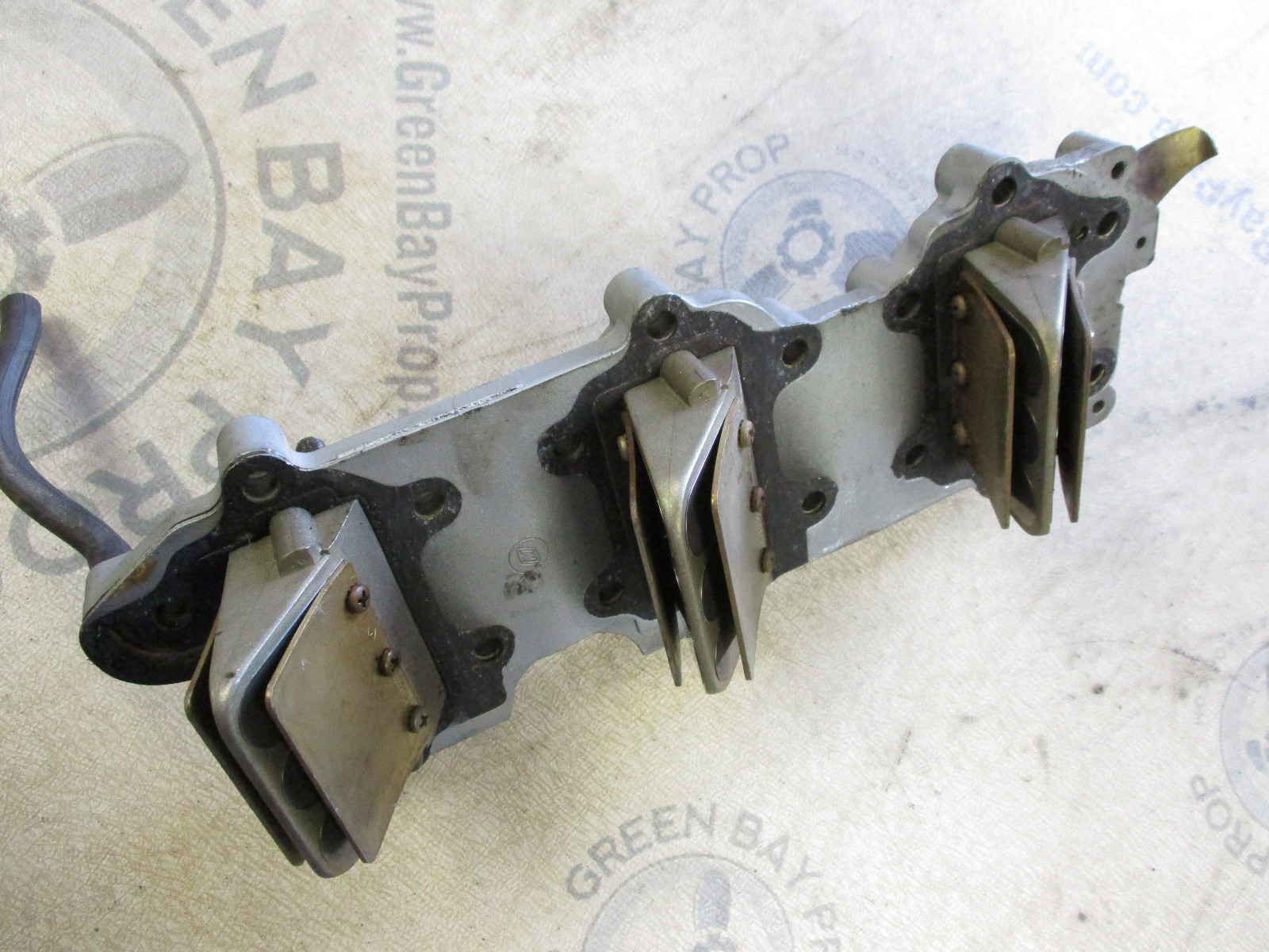 0389395 Evinrude Johnson 60-75 HP Intake Manifold 20" W/ Leaf Plates 0389553