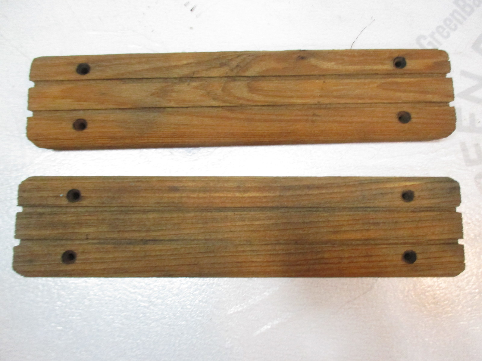 Vintage Marine Boat Teak Wood Step Pad Trim Set 11 3/4" x 2 5/8" x 5/8"