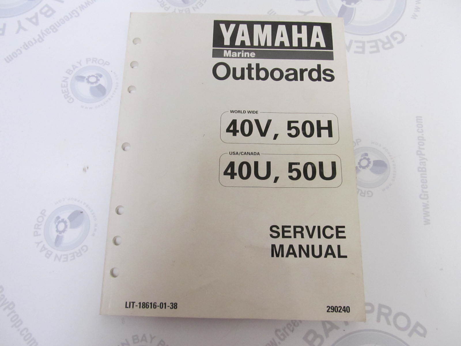 LIT-18616-01-38 Yamaha Outboard Service Manual 40-50 HP ...
