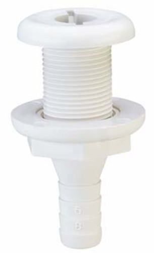 THRU HULL CONNECTOR, WHITE-5/8" x 3-1/4"