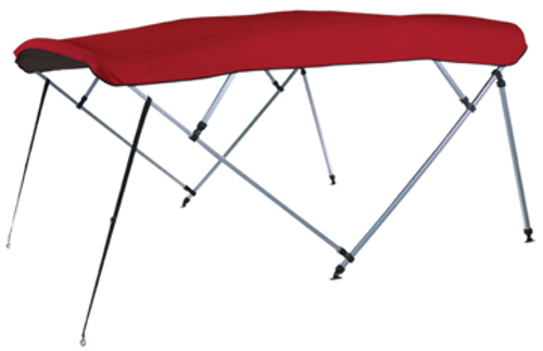4 BOW SQUARE TUBE PONTOON BIMINI TOP FRAME ONLY, 48" HIGH-8'L x 48"H x 96" or 102"W
