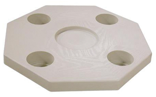 Octagonal 20/"W Surface Mount DSI-KS JIF Marine Products Ivory Table Kit