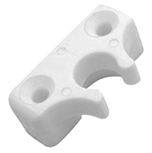 TOP FITTINGS, NYLON, 3/4"-White 90 degree Inside Eye Bracket; Tube O.D. 3/4"