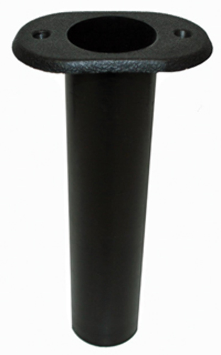 T-H FLUSH MOUNT ROD HOLDER, STRAIGHT-Black