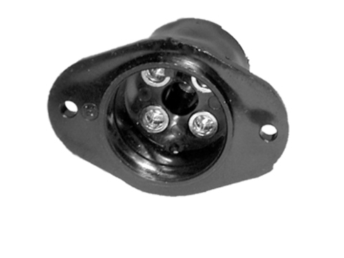 RANGER STYLE TROLLING MOTOR RECEPTACLE-Female Base Receptacle, Black