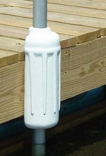 DOCK POST BUMPER-7" x 17", White