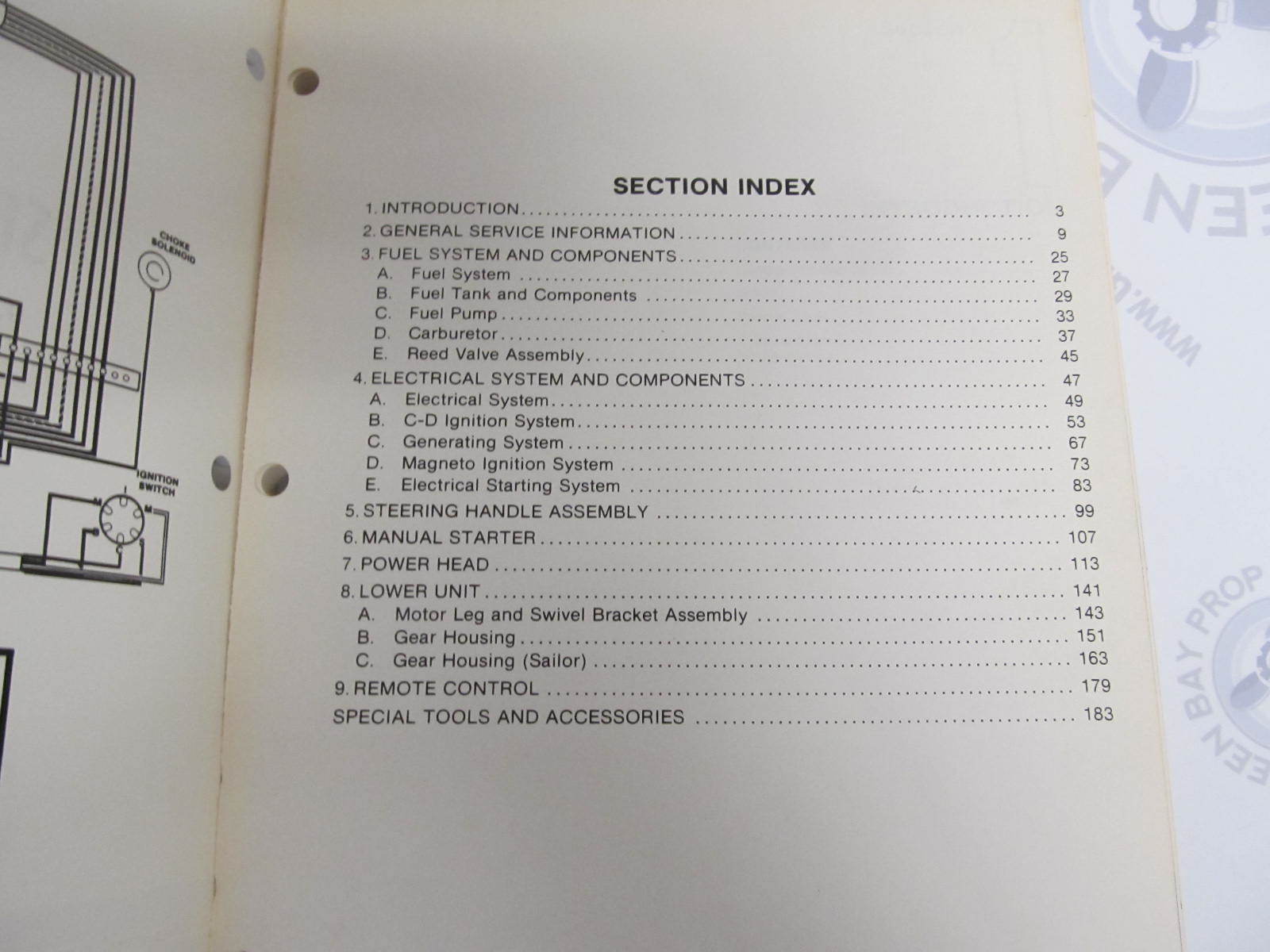 ... OB3869 Mercury Force Chrysler Outboard Service Manual 9.9/15 HP 250 Sailor ...
