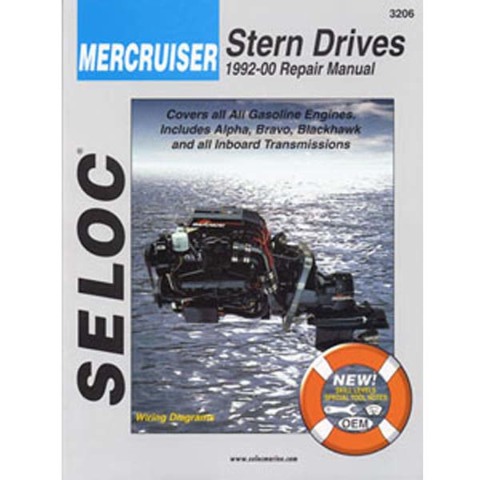 3206 Seloc Mercruiser Sterndrive 1992 - 2000 Shop Repair Service Manual Book