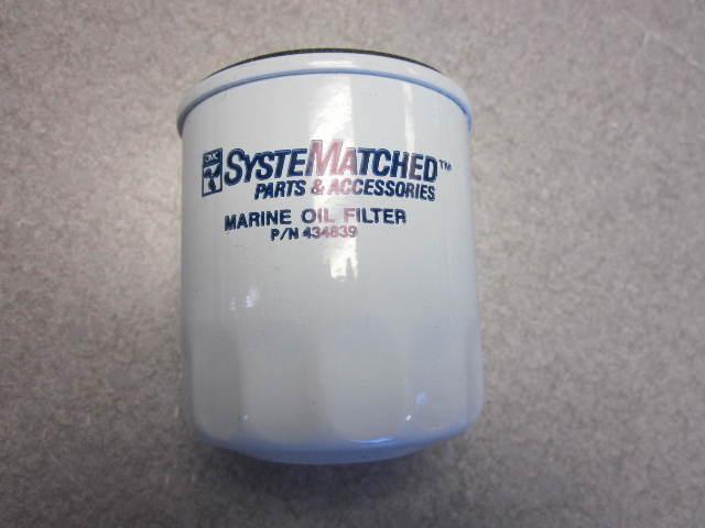 OMC/Evinrude/Johnson 10-15 Hp Marine Oil Filter 434839