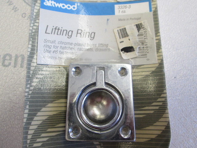 Attwood Boat Hatch Square Flush Mount Lifting Ring