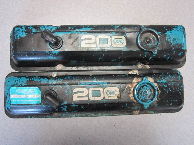 464677 OMC Chevy V8 Cylinder Head Valve Covers 185-260Hp