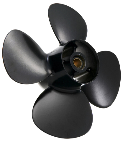 10 x 7 Pitch High Thrust 4-Blade Prop For Johnson 4-Stroke 9.9 & 15 Hp Outboard