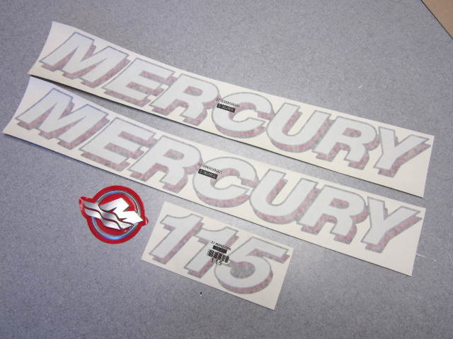Mercury 115 Hp Outboard Stickers Decal Set 37-889246A05