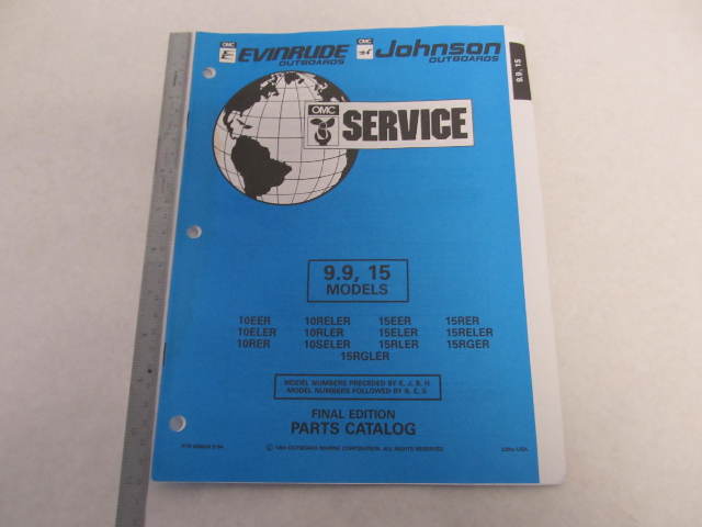436434 OMC Evinrude Johnson 1994 Outboard 9.9-15 HP Parts Catalog
