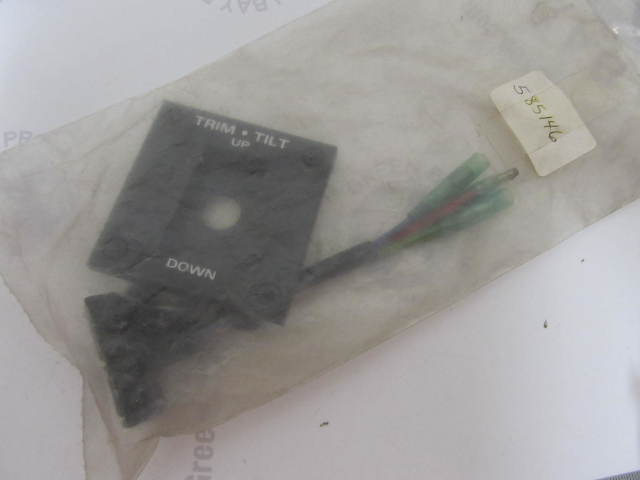 0585146 585146 584841 Trim Tilt Switch & Dash Bezel Johnson Evinrude