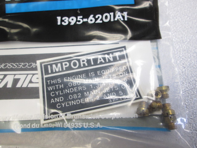 1395-6201A 1 Mercury Outboard Carburetor Jet Fix Kit