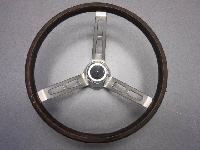 1983 Continental Vintage Faux Wood Boat Steering Wheel 13.5"