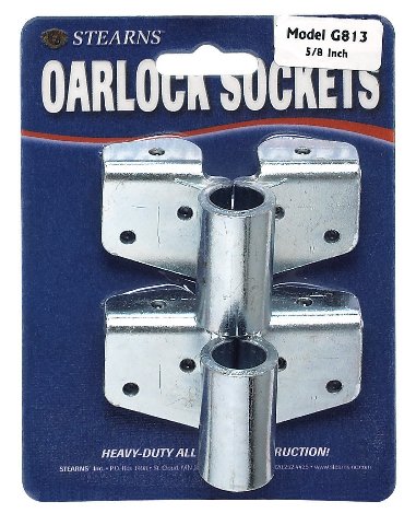 G813 Stearns Marine Boat Heavy Duty Steel Angle Bracket Oarlock Sockets