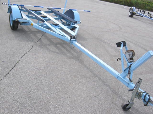 15 16 17 Foot Bunk Boat Trailer Custom Sky Blue Paint
