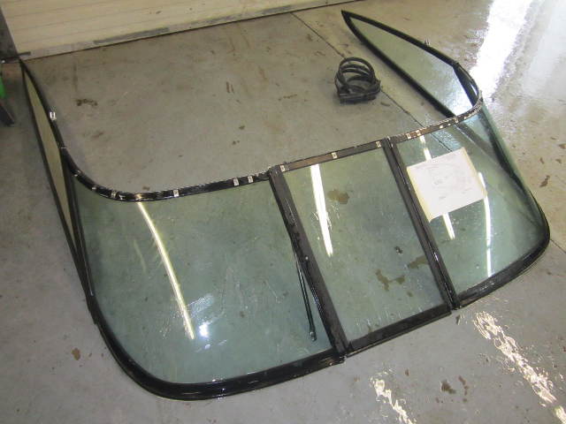 1991 G.W. Invader Bravo Curved Glass Walk Through Boat Windshield 84" Wide